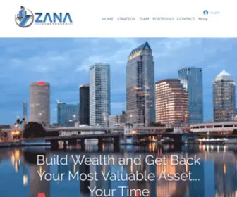 Zanainvestments.com(Multifamily Real Estate) Screenshot