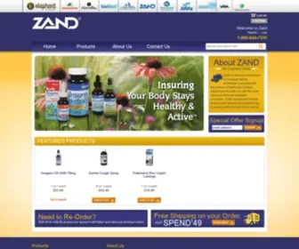 Zand.com(Zand Immunity) Screenshot