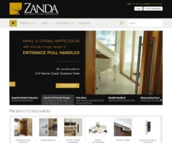 Zanda.com.au(Zanda Architectural Hardware) Screenshot