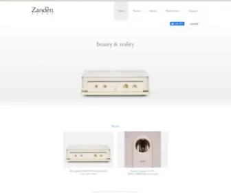 Zandenaudio.com(Zanden Audio Systems Ltd) Screenshot