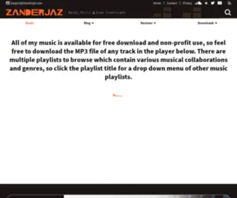 Zanderjaz.com(The world of Zanderjaz. All music on this website) Screenshot