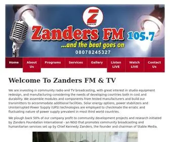 Zandersfm.com(ZANDERS FM & TV) Screenshot