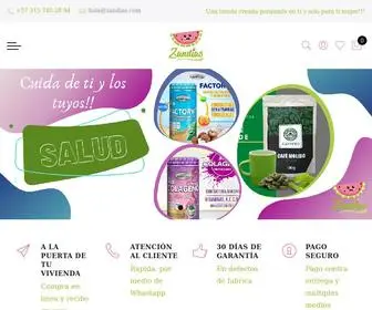 Zandias.com(Hogar belleza Sabanas Cortinas Caffeto Moringa Colageno) Screenshot