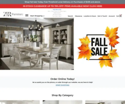 Zandrfurniture.com(Z & R Furniture) Screenshot