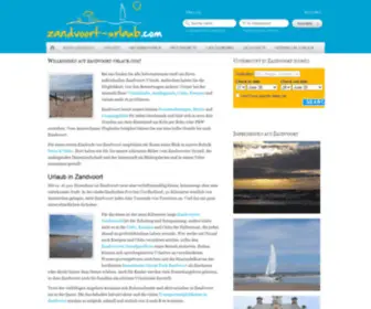 Zandvoort-Urlaub.com(Infos & Tipps für einen Holland) Screenshot