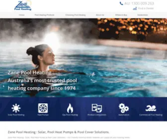 Zane.com.au(Solar Pool Heating) Screenshot