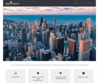Zanedavid.com(Business Development and Management Consulting in Vancouver) Screenshot