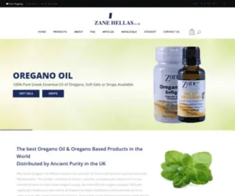 Zanehellas.co.uk(Zane Hellas Greek Oregano) Screenshot