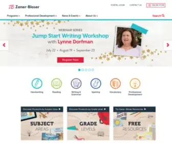 Zaner-Bloser.com(Zaner) Screenshot