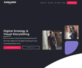 Zangardi.com(Marketing &amp; Visual Storytelling) Screenshot
