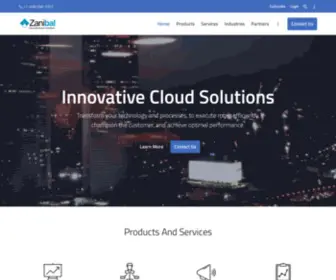 Zanibal.com(Cloud Business Solutions) Screenshot