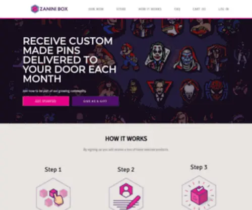 Zaninibox.com(Zanini Box) Screenshot