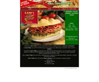 Zanispizza.com(Zanis Pizza) Screenshot