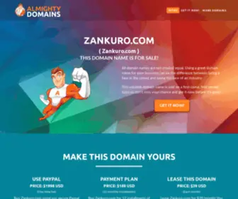 Zankuro.com(This valuable domain name) Screenshot