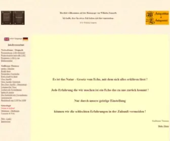 Zannoth.de(Startseite zur Homepage von Wilhelm Zannoth) Screenshot