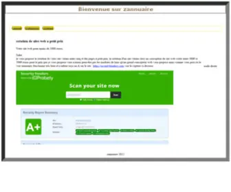 Zannuaire.fr(Création) Screenshot