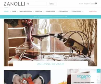 Zanolli.com(Zanolli Argenterie) Screenshot