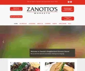 Zanottos.com(Zanotto's) Screenshot