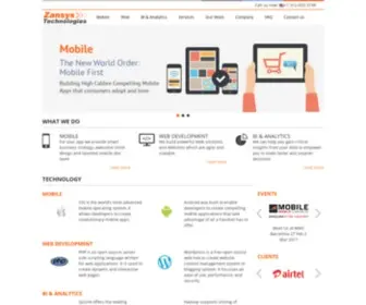 Zansys.com(Software Development Company) Screenshot