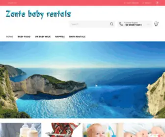 Zantebabyrentals.com(Baby food and baby rental equipment while on holidays in Zakynthos (Zante)) Screenshot