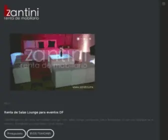 Zantini.mx(Renta de salas lounge para eventos df) Screenshot