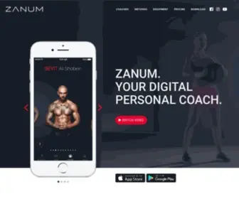 Zanum.com(Your digital Smart Coach) Screenshot