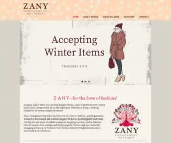 Zanyconsignment.com(Zany Consignment Boutique) Screenshot