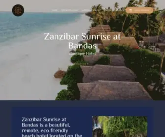 Zanzibarbandas.com(Zanzibar Sunrise at Bandas) Screenshot