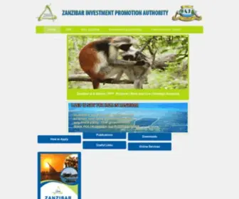 Zanzibarinvest.org(Zanzibar Investment Promotion Authority) Screenshot