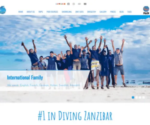 Zanzibaroneocean.com(Diving Zanzibar) Screenshot
