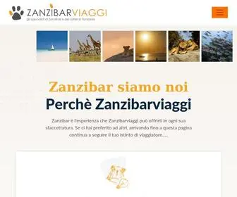 Zanzibarviaggi.it(ZanzibarViaggi è il Tour Operator specializzato nei viaggi a Zanzibar e nei safari in Tanzania) Screenshot