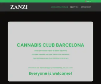 Zanzicannabisclub.com(Cannabis Club Barcelona) Screenshot