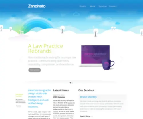 Zanzinato.com(We are a graphic design studio) Screenshot