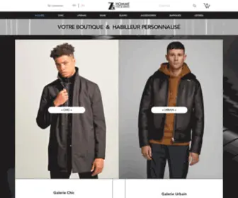 Zaohomme.ca(Vêtements hommes Montréal) Screenshot