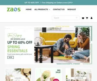 Zaos.co.uk(Zaos uk) Screenshot