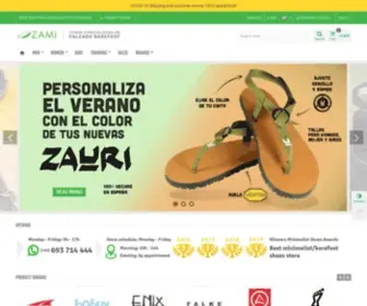 Zapatillas-Minimalistas.com(Shop specializes in barefoot shoes) Screenshot