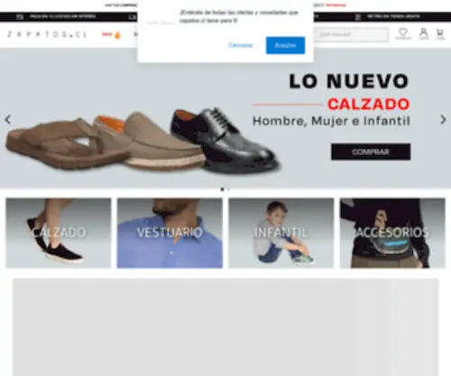 Zapatos.cl(Sitio Oficial) Screenshot