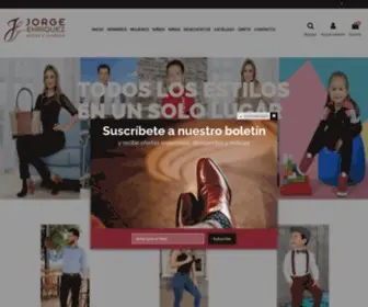 Zapatosjorgenriquez.com(Zapatos) Screenshot