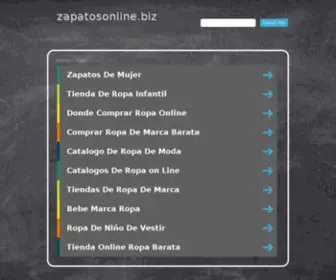 Zapatosonline.biz(Zapatos online) Screenshot