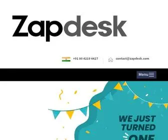 Zapdesk.com(Business Process Outsourcing) Screenshot