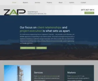 Zapecs.com(Full-service provider of engineering project solutions) Screenshot