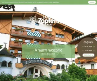 Zapfenhof.at(Sterne-Hotel im Zillertal) Screenshot