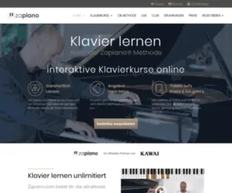 Zapiano.com(Klavier lernen bei sich Zuhause) Screenshot