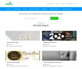 Zapify.com.br(Plataforma de Venda de Ingressos e Inscrições) Screenshot