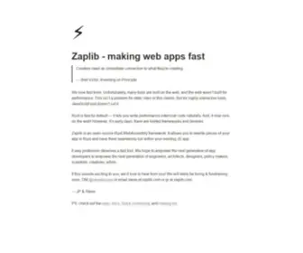 Zaplib.com(Making web apps fast) Screenshot