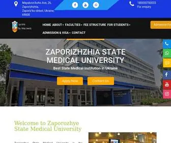 Zaporizhia-Smu.com(Zaporizhzhia State Medical University) Screenshot