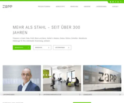 Zapp.de(Halbzeuge aus Edelstahl & Titan) Screenshot