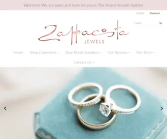 Zappacostajewels.com(Pearls and Gems Designer Jewellery in Sydney CBD) Screenshot