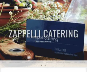 Zappellicatering.com(Your event) Screenshot