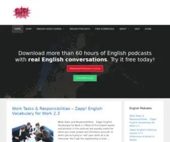 Zappenglish.com(Download FREE Zapp) Screenshot